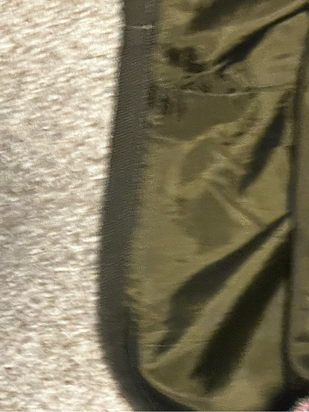 Mi Ami Maggie mini skirt floral embroidery, Cotton olive green fabric. Small. - Picture 5 of 7